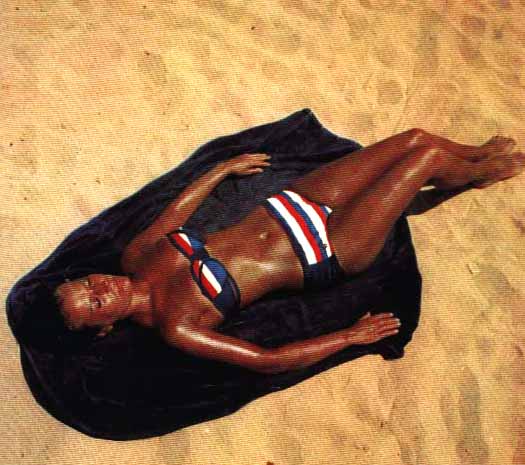 femme bronz�e